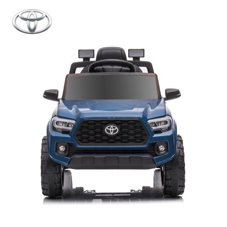 JoyWheels 12V Toyota Tacoma Kids Ride on Cars, Toy Truck with Remote Control, 3mph Blue
