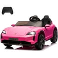 thumbnail image 1 of JoyWheels Licensed Porsche Taycan Turbo S 2 Seater Ride On Cars,24V 350W Powered Ride on Car With Remote Control,4mph,Pink, 1 of 9