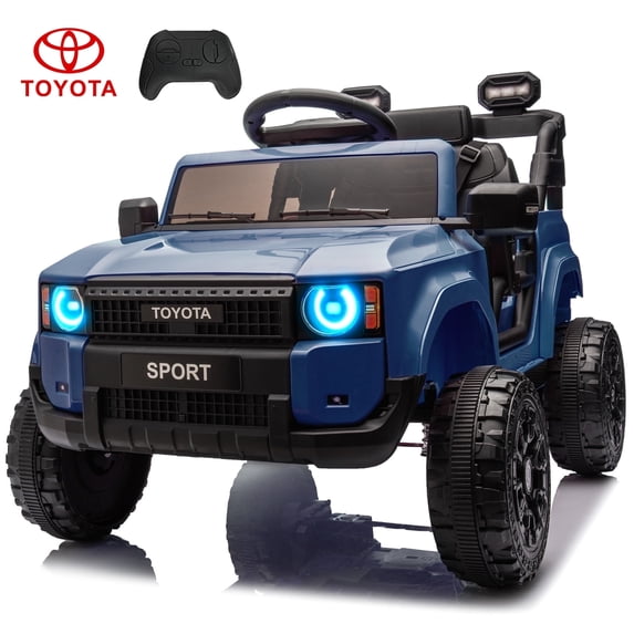 JoyWheels TOYOTA 50W Ride on Toy Cars,12V Powered Ride on Truck With Remote Control,3mph,Blue