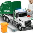 thumbnail image 1 of JoyX RC Garbage Truck Toy with LED Lights –Rechargeable, Interactive Christmas Gift for Kids 3-8, 1 of 13