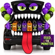 JoyX Trunk-or-Treat Monster Car Halloween Decorations Kit with Treat Bags and Balloons