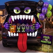 JoyX Trunk-or-Treat Monster Car Halloween Decorations Kit with Treat Bags and Balloons