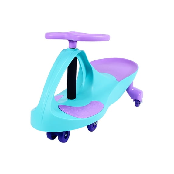 Joybay Premium LED-Wheel Swing Car Ride on Toy - Turquoise, Great for Both Indoor and Outdoor Play, Endless Riding Fun