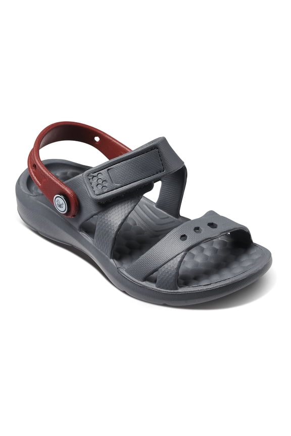 Kids Adventure Sandal Solid Charcoal/Red