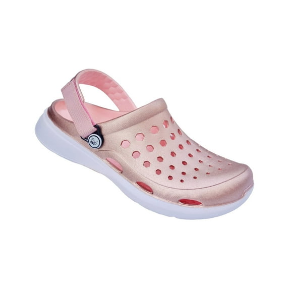 Joybees Modern Clog - Graphics and Metallics - Women's and Men's Comfortable Supportive Slip-on Shoe with Adjustable Strap