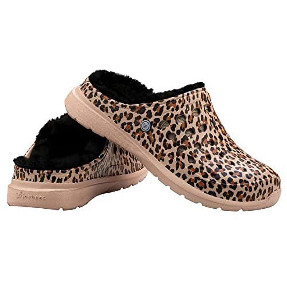 Leopard Fleece Lined Clogs Leopard Print Fleece Lined Crocs Crocs