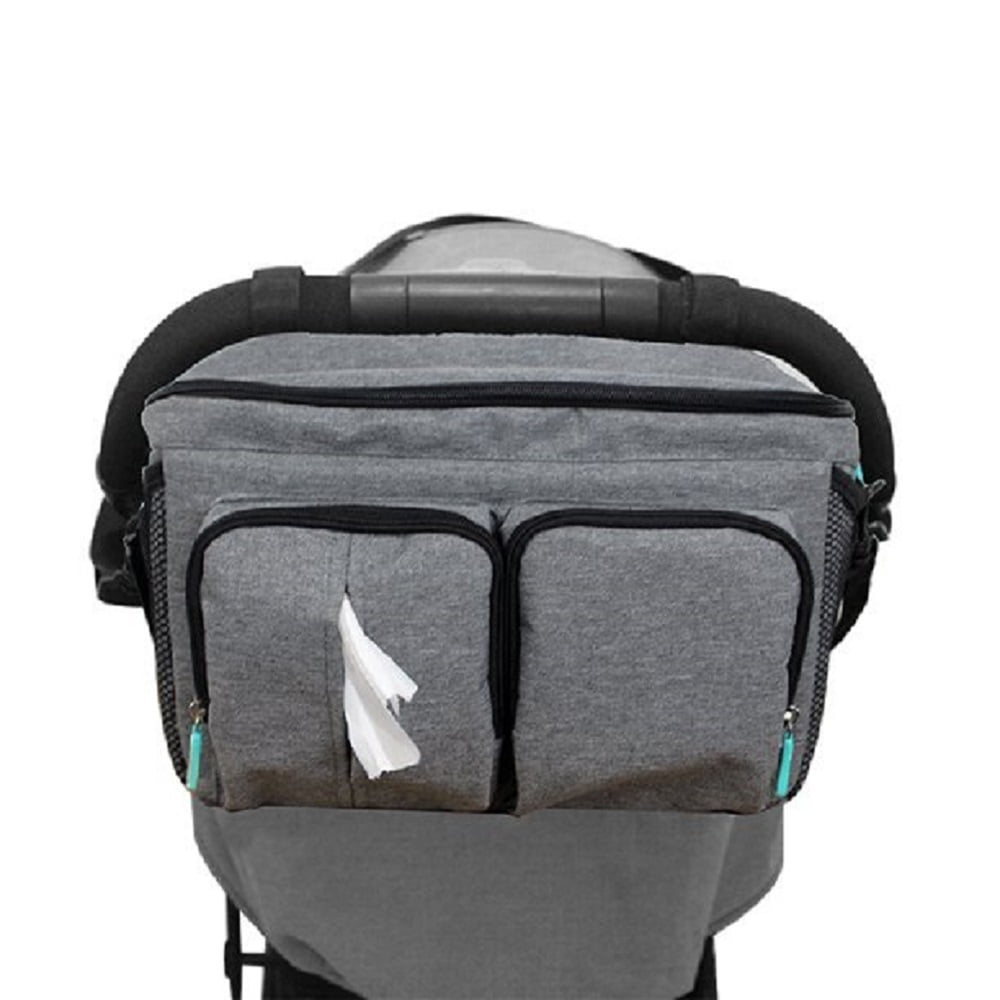 Joybi Versatile Multi-Compartment Stroller Bag with Adjustable Velcro Straps for Adult