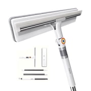 Joybos Swivel 2-in-1 Squeegee Cleaner with 53.5" Extendable Pole for Window, Mirror & Windshield