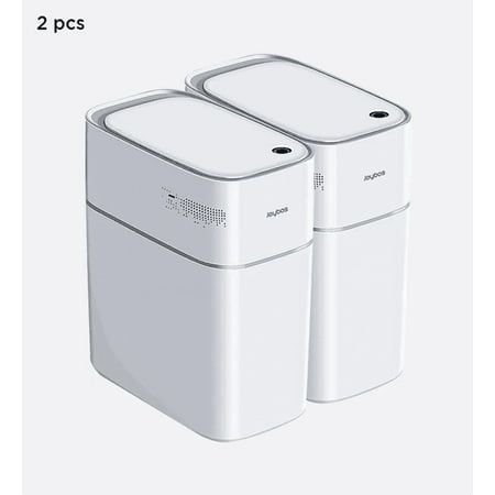 Joybos Automatic Trash Can with Lid,3.8 Gallon Touchless Motion Sensor Bathroom Trash Bin,2-Pack