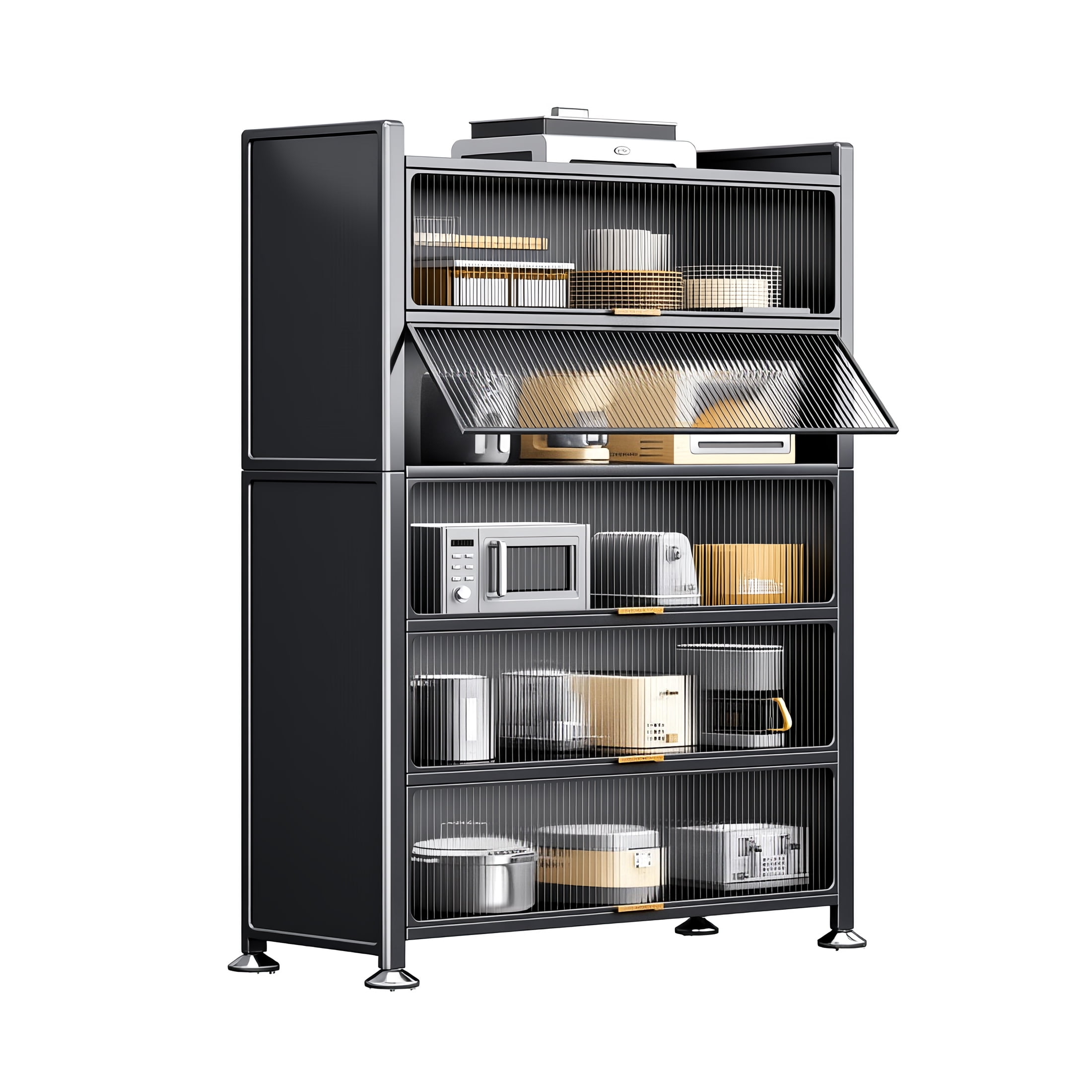 Joybos 6 Tier Large Metal Pantry Storage Cabinet Organizer