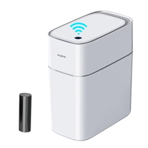 Joybos Automatic Touchless Motion Sensor Trash Can 3.8 Gallon Slim Design Waterproof Wastebasket For Bathroom, Bedroom, Kitchen, Office,Living Room