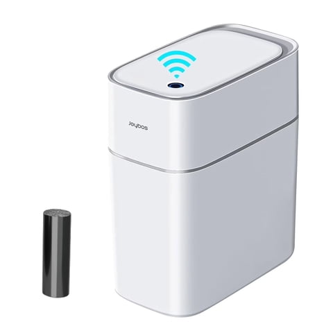 Joybos Automatic Touchless Motion Sensor Trash Can 3.8 Gallon Slim Design Waterproof Wastebasket For Bathroom, Bedroom, Kitchen, Office,Living Room