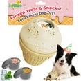 thumbnail image 1 of Joybruko Interactive Dog Toys for Aggressive Chewers, /No Oil Needed/Smooth Screwing Frozen Treat Freezable Dog Puzzle Treat Dispensing Toy to Keep Them Busy for Small Medium Large Breeds, 1 of 8