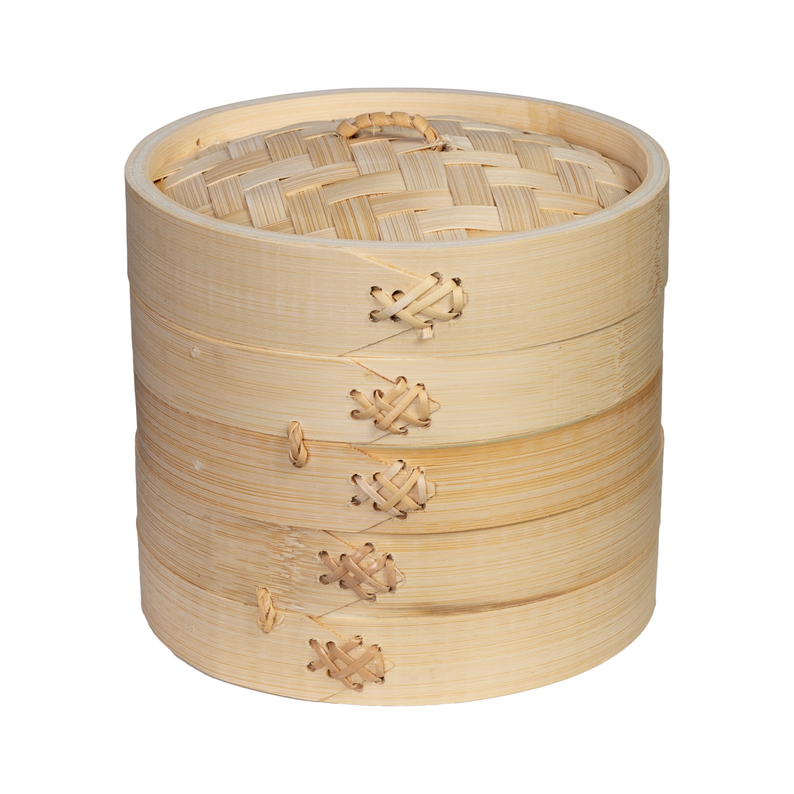 Joyce Chen 6-Inch Natural Bamboo 2-Tier Steamer Basket