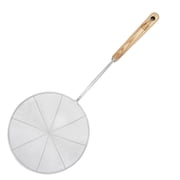 Joyce Chen Deluxe Kitchen Spider Strainer Stainless Steel 7-Inch Wire Basket with Heat-Resistant Wood Handle