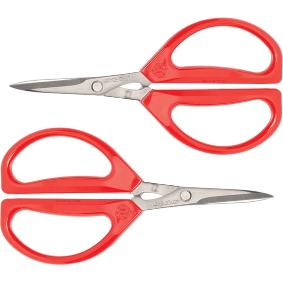 Joyce Chen Original Unlimited Kitchen Scissors All Purpose Kitchen Shears With Comfortable Handles, Red, 2 Pack