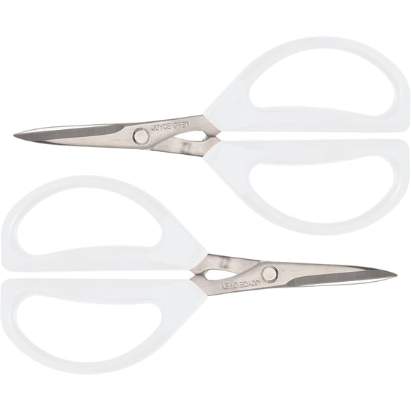 Joyce Chen Original Unlimited Kitchen Scissors All Purpose Kitchen Shears With Comfortable Handles, White, 2 Pack