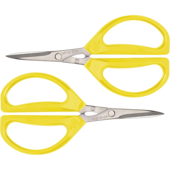 Joyce Chen Original Unlimited Kitchen Scissors All Purpose Kitchen Shears With Comfortable Handles, Yellow, 2 Pack