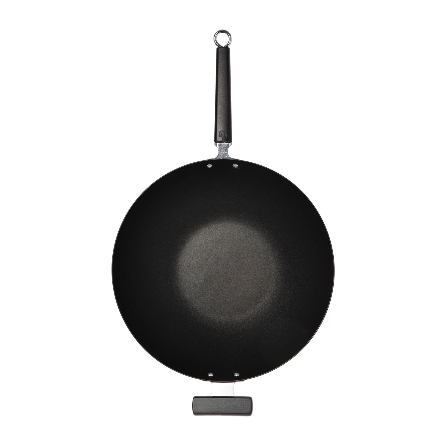12-Inch Black Carbon Steel Nonstick Stir Fry Pan