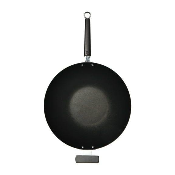 Joyce Chen Professional Series 12-Inch Carbon Steel Excalibur Nonstick Stir Fry Pan with Phenolic Handle