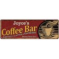 thumbnail image 1 of Joyce's Coffee Bar Red Sign Kitchen Gift 8x24 108240006050, 1 of 1