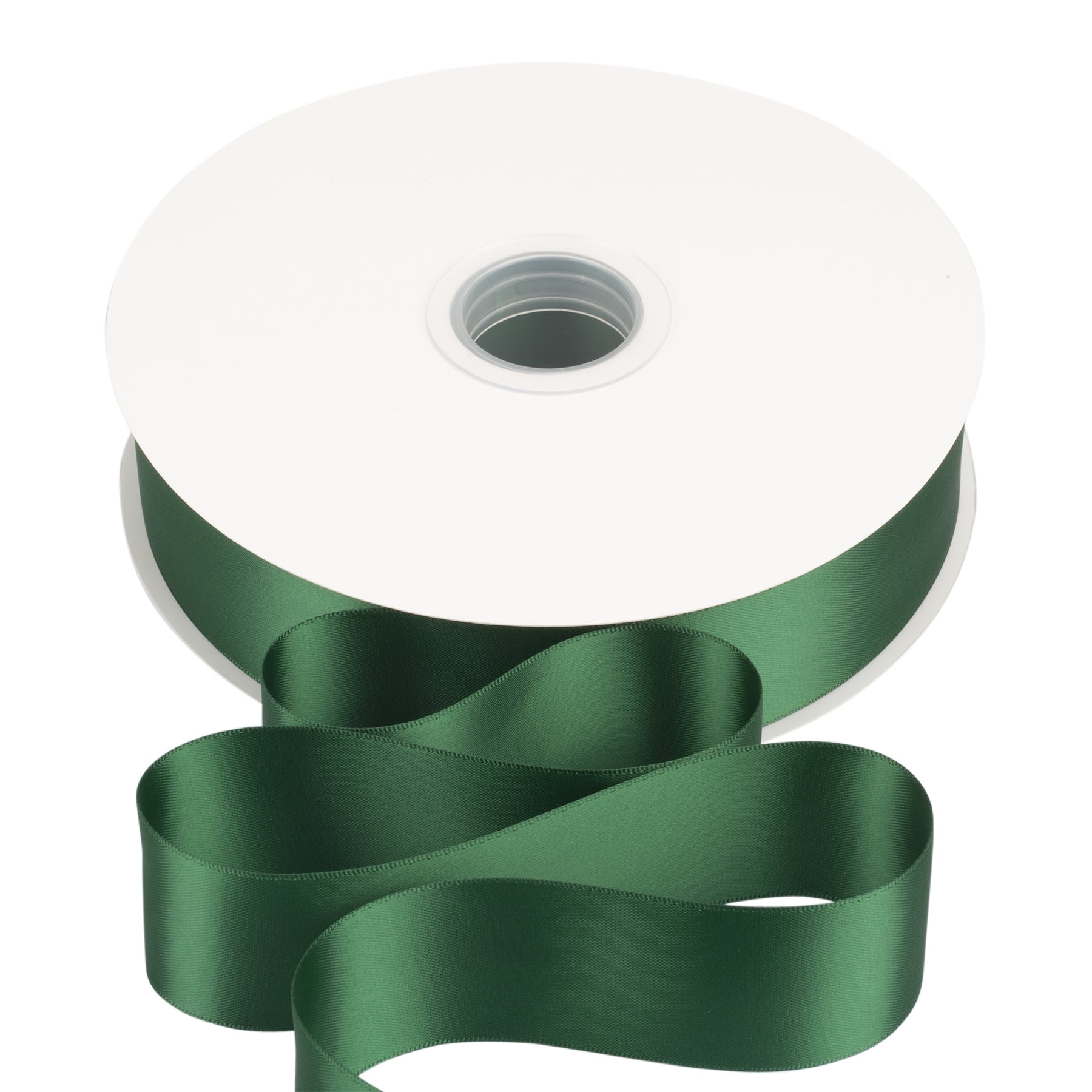 Joycrosso 1 1/2 Inch Forest Green Solid Satin Ribbon, 100 Yards Double Faced Satin for Gift Wrapping Floral Bouquets Wedding Party Decoration