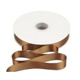 thumbnail image 1 of Joycrosso 1 Inch Golden Brown Solid Satin Ribbon, 100 Yards Double Faced Satin for Gift Wrapping Floral Bouquets Wedding Party Decoration, 1 of 7