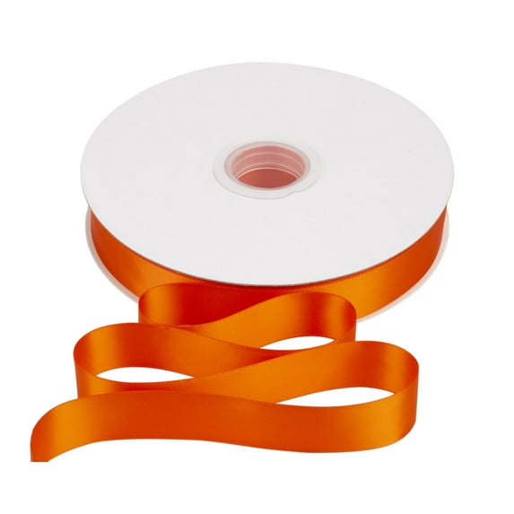 Joycrosso 1 Inch Torrid Orange Solid Satin Ribbon, 100 Yards Double Faced Satin for Gift Wrapping Floral Bouquets Wedding Party Decoration