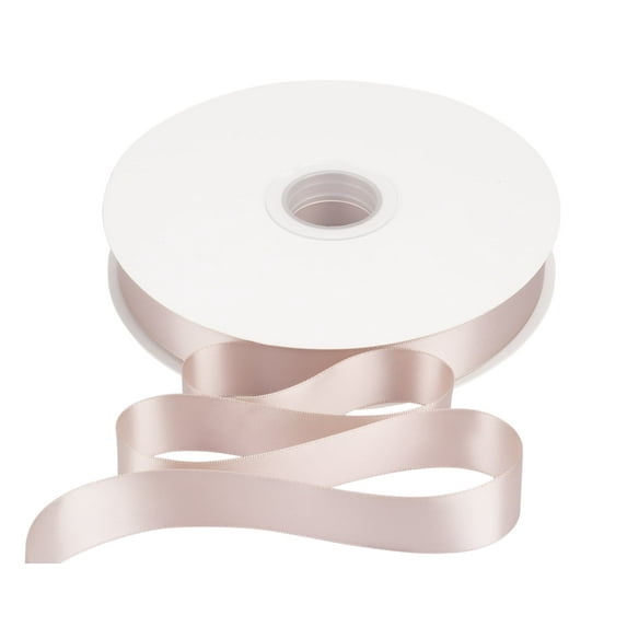 Joycrosso 1 Inch Vanilla Solid Satin Ribbon, 100 Yards Double Faced Satin for Gift Wrapping Floral Bouquets Wedding Party Decoration