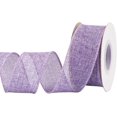 thumbnail image 1 of Joycrosso Burlap Wired Edge Ribbon 1.5 inch x 10 Yards, Lt. Purple, Ideal for Crafting, Gift Wrapping, Wreath, Christmas Tree, and Rustic Wedding Decorations, 1 of 4