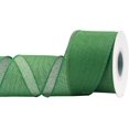thumbnail image 1 of Joycrosso Burlap Wired Edge Ribbon 2.5 inch x 10 Yards, Forest Green, Ideal for Crafting, Gift Wrapping, Wreath, Christmas Tree, and Rustic Wedding Decorations, 1 of 4