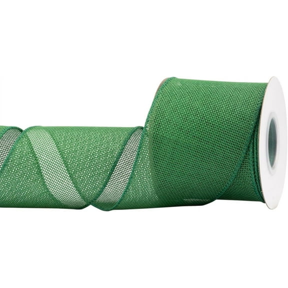Joycrosso Burlap Wired Edge Ribbon 3 inch x 10 Yards, Forest Green, Ideal for Crafting, Gift Wrapping, Wreath, Christmas Tree, and Rustic Wedding Decorations