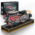 thumbnail image 1 of Joycrown V12 Engine Kits That Runs, Build Your Own V12 Engine Building Set with Motor and Battery, STEM Physical Science Educational Toy for Adults Kids Age 14+ (2322PCS), 1 of 9