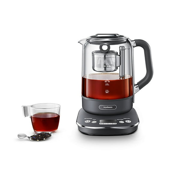 Joydeem Hot Tea Maker, Glass Electric Ketle with Auto Tea Infuser and Temperature Control, 1.7L, JD-ZC6088G