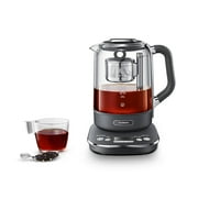 Joydeem Hot Tea Maker, Glass Electric Ketle with Auto Tea Infuser and Temperature Control, 1.7L, JD-ZC6088G
