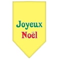 thumbnail image 1 of Joyeux Noel Screen Print Bandana Yellow Large, 1 of 2
