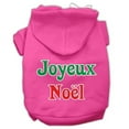 thumbnail image 1 of Joyeux Noel Screen Print Pet Hoodie, Bright Pink - 2XL, 1 of 1