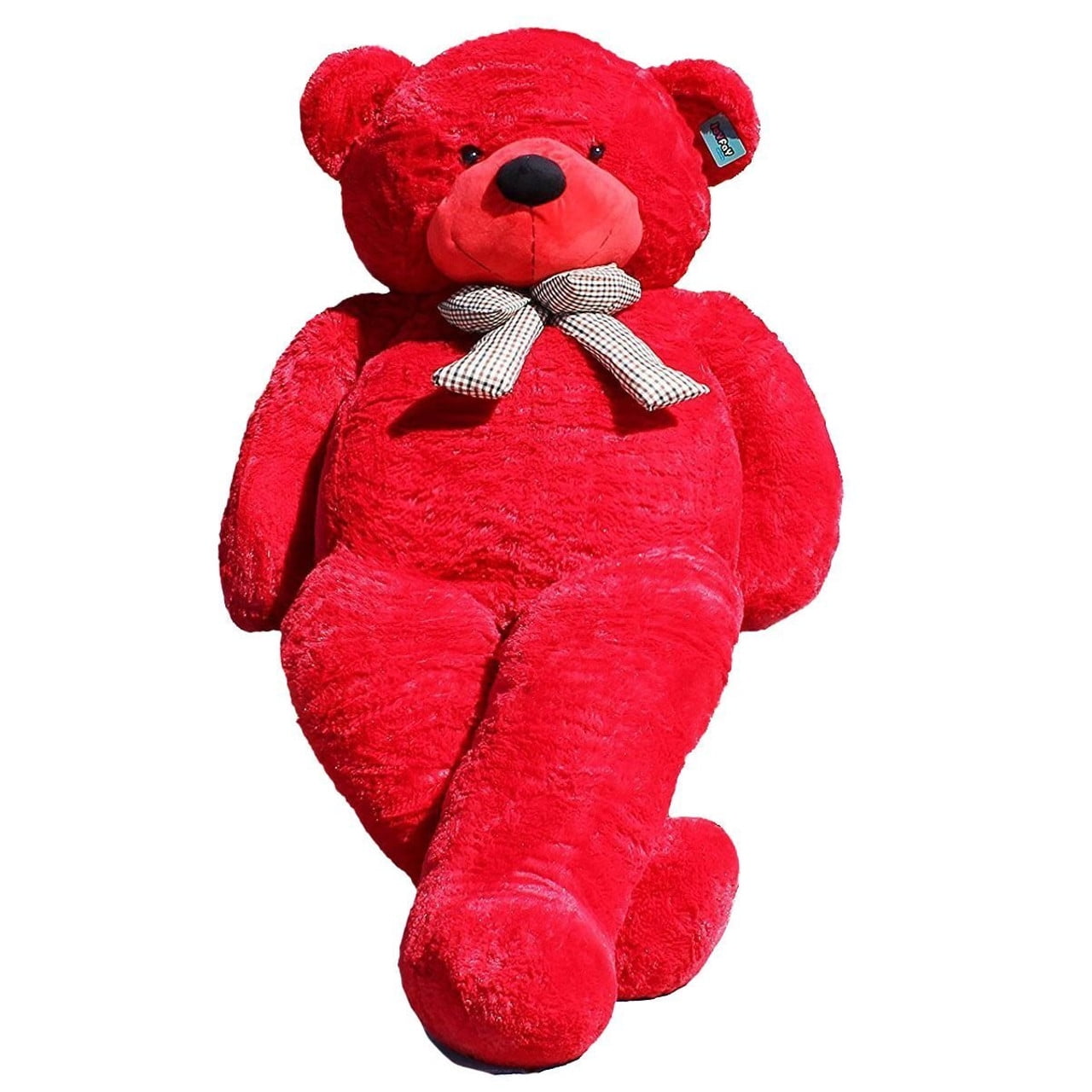White and best sale red teddy bear