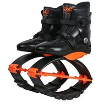 Joyfay Jumping Shoes Unisex Bounce Boots with 3pcs Tension Springs, Orange-Black Color, L Size