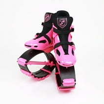 Joyfay Jumping Shoes Unisex Bounce Boots with 3pcs Tension Springs, Pink Color, L Size