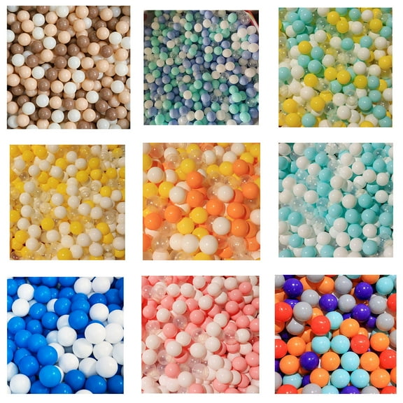 Joyfeel 100PCS Ocean Balls 2.17" Ball Pit Balls BPA Free Toddlers Colorful Play Tents Balls Boy Girls Birthday Christmas Gift