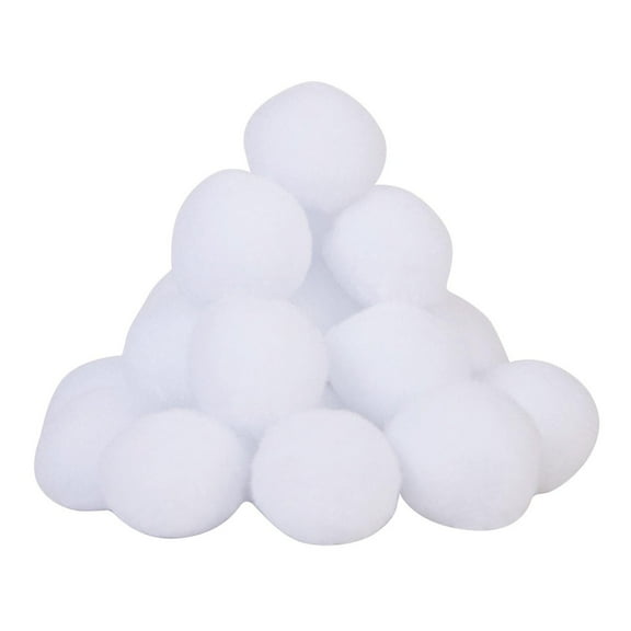Joyfeel 20/50 Pcs Fake Snowballs Winter Holiday Decoration Realistic Snowball Gift for Kids Indoor Outdoor Home Office Dormitory Decor