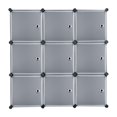 Joyfeel 9Cube DIY Plastic Closet Modular Book Shelf Organizer