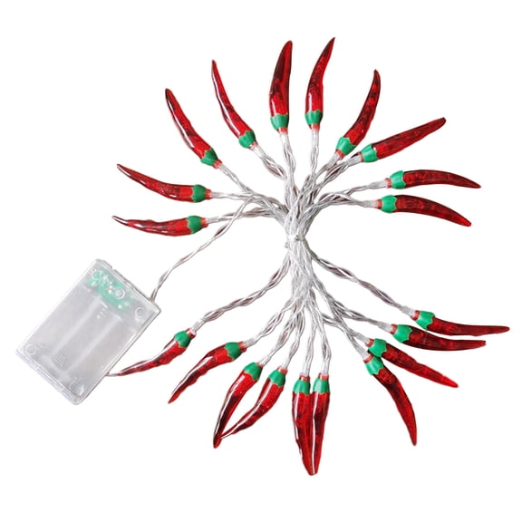 Joyfeel Chili Pepper Light LED Light Festive Battery-operated Different Light Modes High Brightness New Year Decoration Light String