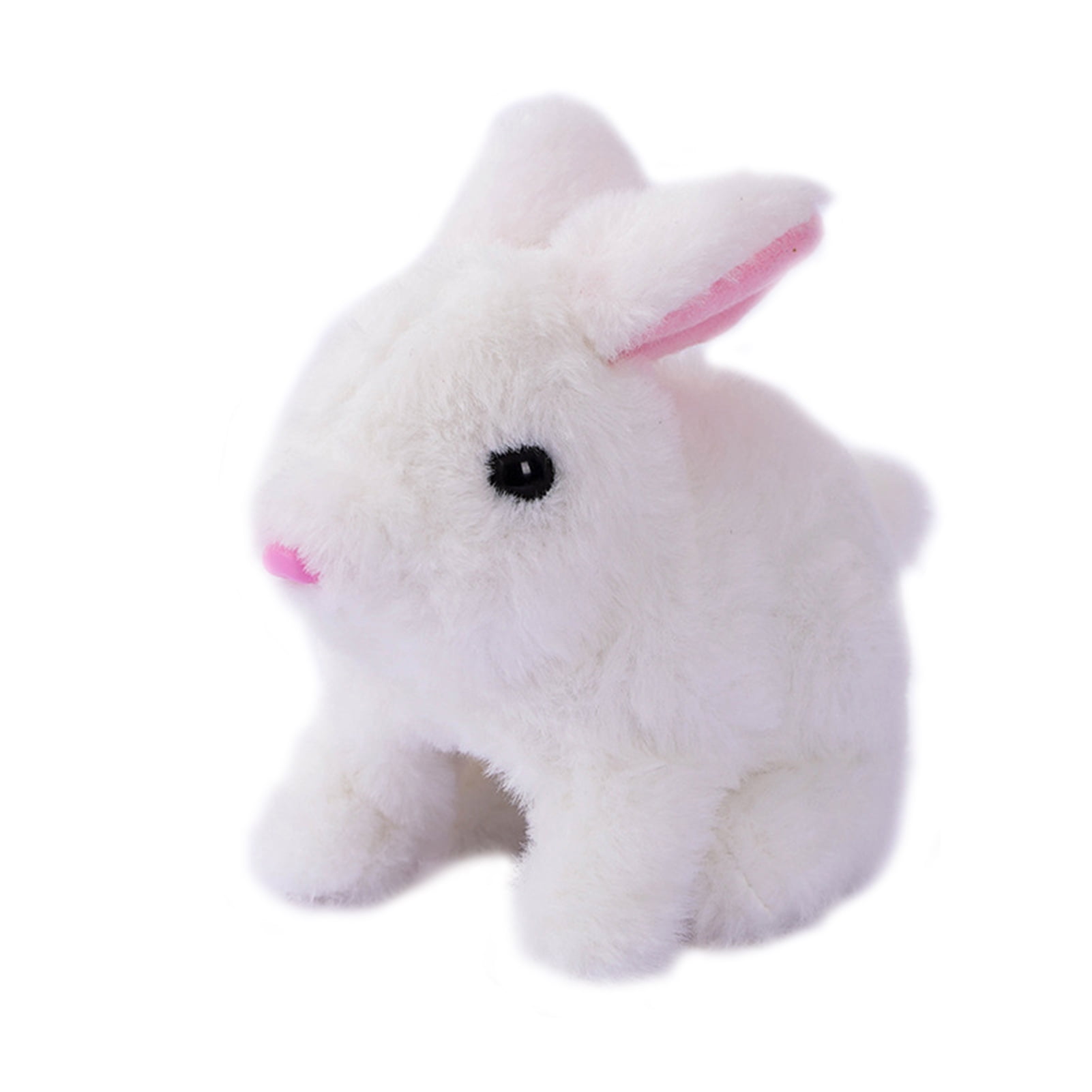 Joyfeel Electric Rabbit Toy Soft Plush Walking Barking Mouth Moving ...
