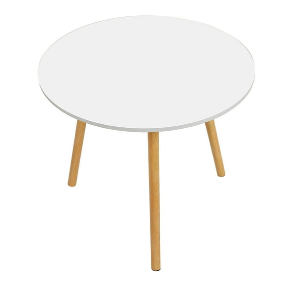 Joyfeel Household Small Apartment Dining Table, Round Kitchen Table with Wood Legs, Kitchen Living Room Leisure Coffee Table