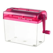 Joyfeel Manual Paper Shredder Portable Large Capacity Clear Visible Anti-slip Mini Hand A4 Paper Cutting Shredding Tool Home Office Supplies