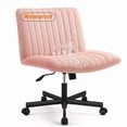 thumbnail image 1 of Joyfinity Water Proof  Criss Cross Chair with Wheels Plus Size Criss Office Chair Sit Cross-Legged Armless Swivel Home Modern Home Office Desk Chair Swivel Adjustable Vanity Chair, 1 of 6