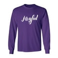 thumbnail image 1 of Joyful Adult Long Sleeve T-shirt, 1 of 3