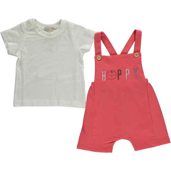 Joyful Apple 2-Piece Tee & Romper Set